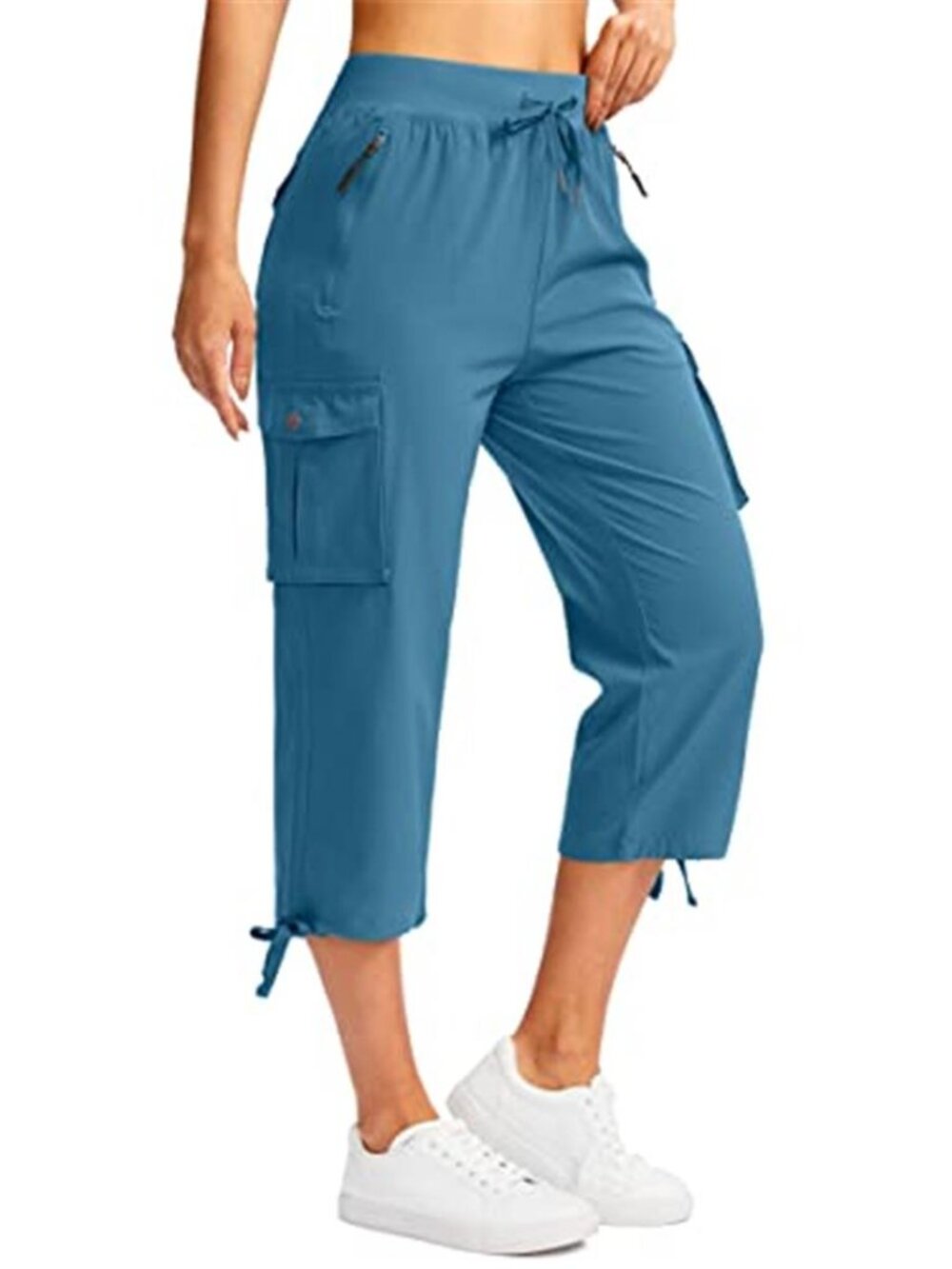 Women’s Hiking Cargo Capri Pants – Lightweight Outdoor Travel Pants